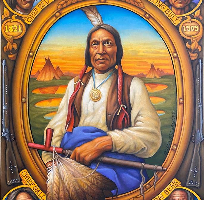 “Red Cloud” – Original Oil Painting by John Philip Wagner