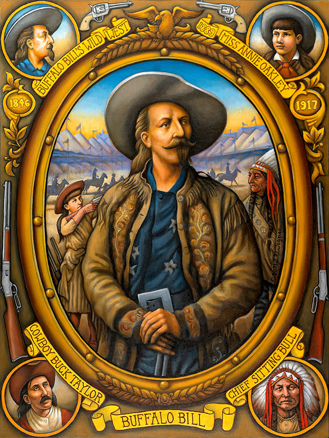 Buffalo Bill painting by John Philip Wagner